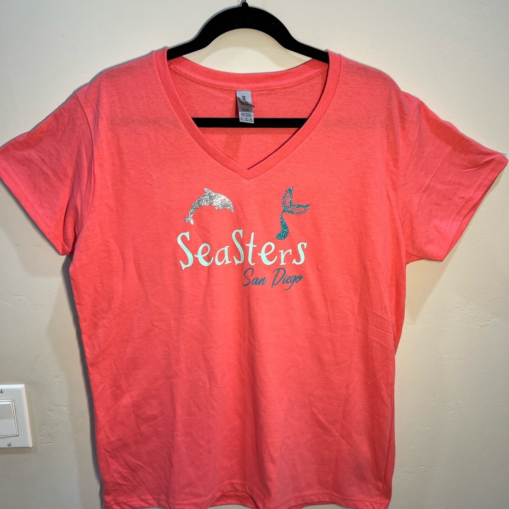 Gildan Coral Sea Life V-Neck Tee